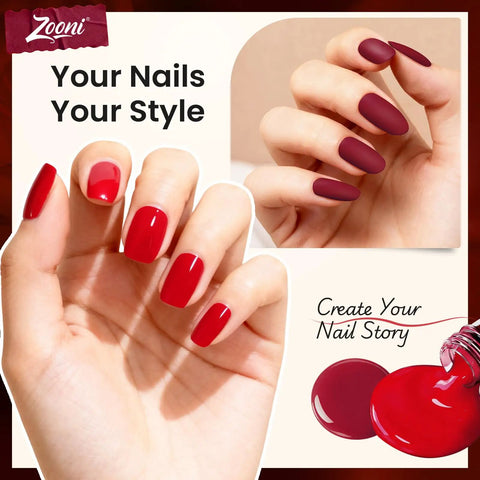 8 Piece Gel Nail Polish Set With Base Coat And Top Coat 6 Color Gel Polishes Hema Free UV LED Nail Kit for DIY Nails