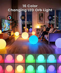12 Inch LED Dimmable Light Ball That Floats For Pool And Home Use With Remote 16 Color RGB Waterproof Night Light in living room
