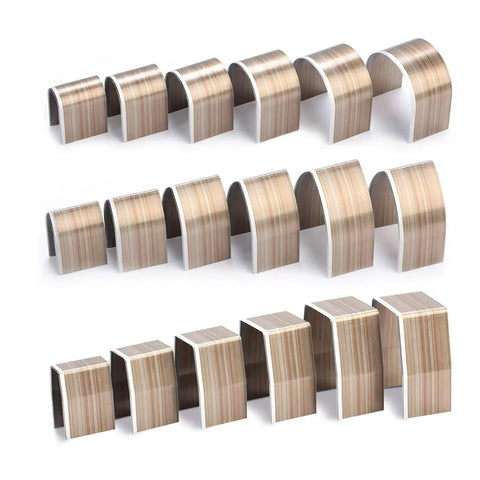 Curved metal embossing punches from 18Pcs Universal DIY Embossing Punch Set Kit In Alloy Steel For Leather Crafting Includes 3 Shapes