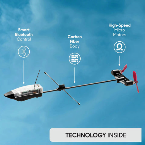 Next Gen Smartphone Controlled Paper Airplane Kit With Autopilot And Gyro Stabilizer RC Flight for Hobbyists and Tinkerers