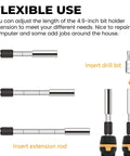 63 Piece Magnetic Ratcheting Screwdriver Bit Set With Multibit Driver Includes Slotted Torx Hex Pozi Philips Square Bits detail
