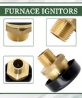 WFSULEE vacuum relief valve, 1/2 inch brass valve for water heater tanks; front, side, close-up, installed views.