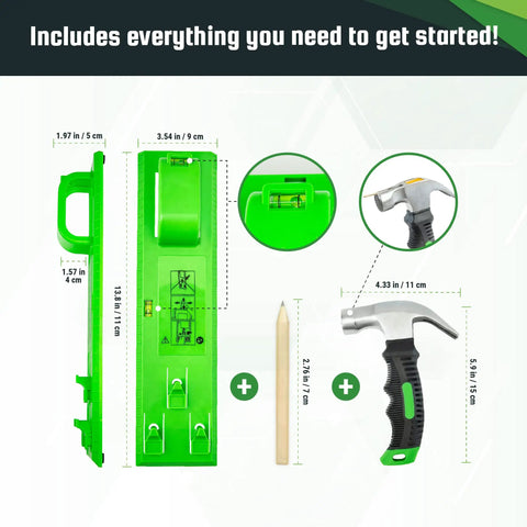 Picture Hanging Kit With 260 Pieces Wall Hangers Hooks Nails And Mini Hammer With Magnetic Head Level Framing Hardware