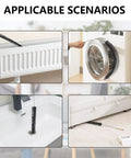 Long Flexible Dryer Vent Cleaning Brush With Wood Handle For Lint Removal And Debris Cleanup 28.7 Inch Pro Grade Vent Cleaner Tool For Lint Traps Brown used in various scenarios including washer, radiator, sink, and under furniture cleaning.