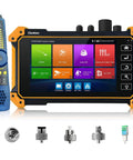 OTDR Optical Fiber Tester 1310nm And 1550nm With 28 And 26 dB Dynamic Range And 150km Test Distance, connectors shown