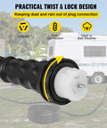 Road Ready 30 Foot 50 Amp Generator Extension Cord With Twist Lock Connectors Pure Copper Power Cable  twist lock design ensuring secure connection.
