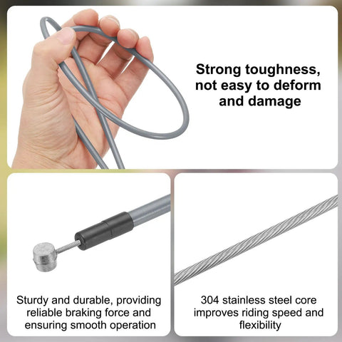 Universal All In One Bicycle Brake And Shifter Cable Housing Kit 5mm Diameter For Road And Mountain Bikes, showcasing durability.
