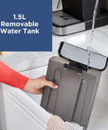 1.5L removable water tank being filled for Semi-Automatic Espresso Machine With 15 Bar Pressure, Grounds Or ESE Pods Compatible