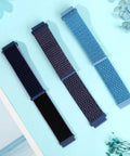 Three Sporty Nylon Watch Band Quick Release Sport Loop Strap 16mm 18mm 19mm 20mm 22mm Lugs Soft Fabric Wristband Adjustable Replacement