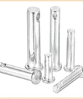 25 Piece Set Carbon Steel Single Hole Clevis Pins 0.3125 Inch By 1.5 Inch Flat Head in blue white finish
