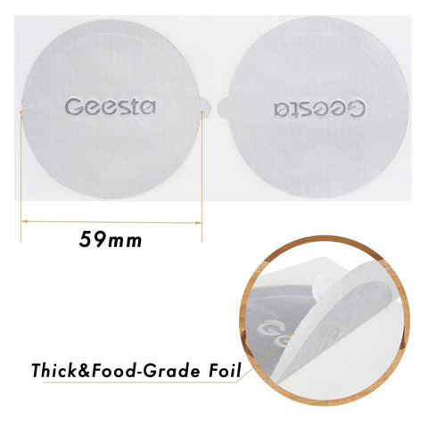 Reusable Aluminum Foil Seals Kit For Nespresso VertuoLine Capsules with 59mm food-grade foil lids