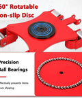 Heavy Duty Swivel Roller Moving Skates With Comfort Grip Handle For Smooth Furniture And Machinery Transport Around The Shop Or Garage For Quick Weekend Or Holiday Projects with non-slip disc and precision ball bearings