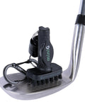 Golf club with Mini Golf Brush With Detachable Magnet And Heavy Duty Nylon Bristles For Quick Clubface And Groove Cleaning On The Go Dry Scrubber