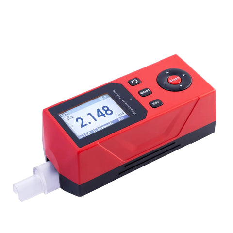 Shop Ready Handheld Surface Roughness Tester With 0.001 Micron Resolution For Ra Rz Rq Rt Measurements ISO ANSI DIN JIS Standards