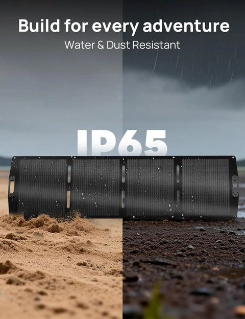 Portable 200W Foldable Solar Panel With Adjustable Kickstand For Power Stations And Off Grid RV Camping IP65 waterproof