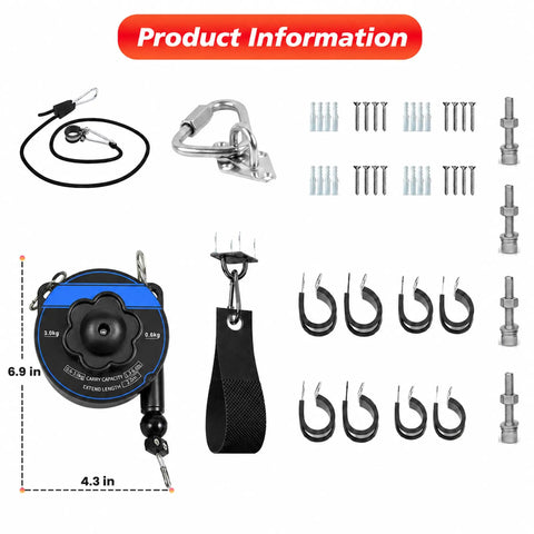 Premium EV Charger Cable Organizer Featuring Slick Retractable Cord Reel for wall mount installation accessories and parts.