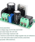 High Voltage DC To DC Buck Converter Module LM2596HV 50V Max Input Adjustable Step Down Regulator with capacitors and terminals