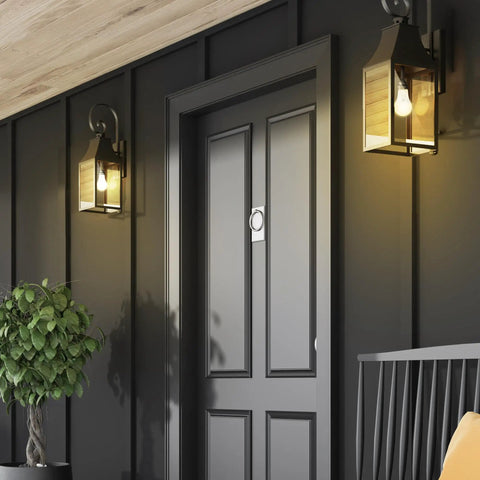 A19 LED Motion Sensor Bulb With 60W Equivalent, 5CCT Options, E26 Base, 800 Lumens, Auto On Auto Off, Smart Energy Saving Lighting For Hallways And Rooms In Any Home in porch lantern