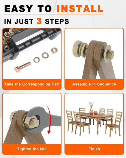 Steps to assemble furniture using Massive 1500 Piece Metric Bolt and Nut Kit With 19 Sizes M4 To M8 12 16 20 25 30mm Bolts