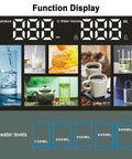 Wall Mounted Instant Hot Water Dispenser 2800W With 5 Temperature Levels And 5 Water Volume Settings, function display, hot drinks