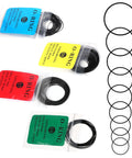 Watch Gasket O Ring Kit 80 Pcs Waterproof Rubber Seal Washers Set For Back Cover Replacement In 0.5 0.6 0.7 And 0.8 mm Sizes