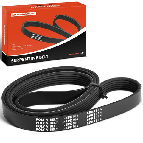 High-Performance 71.42 Inch Serpentine Drive Belt for Chevrolet Silverado 1500 2014-2018, Tahoe 2015-2020, Suburban 2015-2020