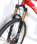 Dope Aluminum Mountain Bike Suspension Fork For 26 27.5 29 Inch Wheels 100mm Travel with remote lockout, disk brake compatible