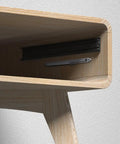 Close-up of Real Smooth As Butter Cabinet Drawer Slides One Pair Heavy Duty Soft Closing Dampers installed in wood cabinet.