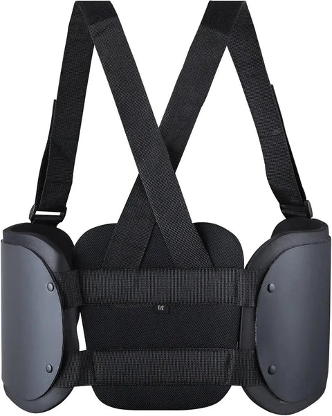 Rib Protector Vest For Kart Racing, Adults And Youth, Adjustable Chest Guard With Wide Straps, rear view, Track Ready Safety Gear XL