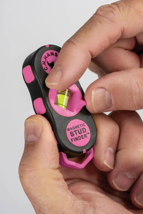 Solid Magnetic Stud Finder in Pink Helping You Nail Wood Joists and Metal Nails behind Drywall with a Strong Pull and Clear Signal so You Can Skip the Guesswork and Finish Your Renovation like a Pro without Blowing a Hole in the Wall on Your Next Fix
