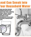 Image of clear glass of water with a magnifying glass showing particles, highlighting lead water safety concerns. No Fuss Straight Up Accurate Lead Water Test Kit For Drinking Water Safety At Home With Quick Ten Minute Results To Look Out For Your Little Ones And Deliver Real Peace Of Mind.
