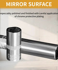 Two-Piece Quarter Inch Drive 8mm Deep And Shallow Socket Set, 6-Point CR-V Metric Impact Sockets For Ratchet Torque Wrenches