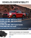 Vehicle towing trailer using 4 Pin Trailer Wiring Harness Vehicle Side For Toyota Pickup 1989-1995 And Toyota Tacoma 1996-2004