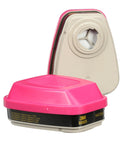 P100 Respirator Cartridge 60925 Pair NIOSH Approved For Formaldehyde Organic Vapors And Particulates Bayonet Connection