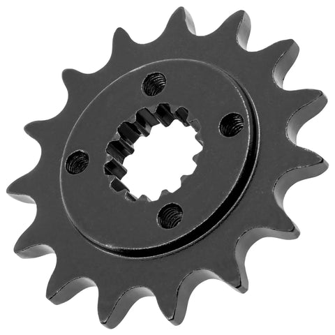 Gold O-Ring Drive Chain And Sprockets Kit For Honda XR650L 1993-2009 And 2012-2017, steel 15T front sprocket detail view