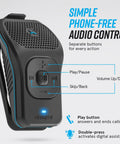39G Wearable Bluetooth Speaker With Magnetic Clip On Waterproof For All Weather Up To 15 Hours Of Playtime Clip On Microphone Speaker