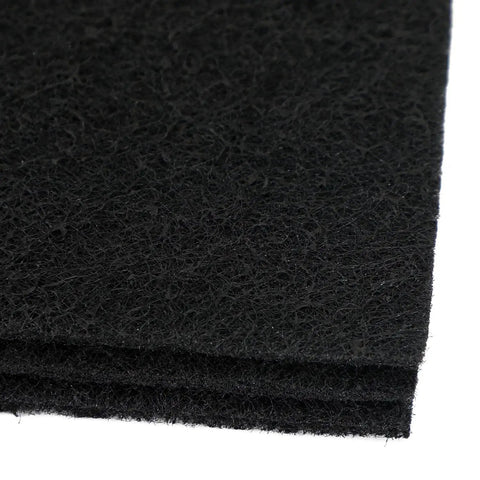 Close-up of black carbon pre-filter sheet, Replacement HEPA Filter Set For HAPF600 Series Air Purifiers Easy Swap With 3 H13 True HEPA And 6 Carbon Filters Compatible With HAP615 HAP625 HAP650 HAPF600 And BAP615 BAP625 BAP650.