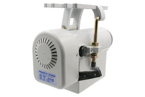 Industrial Sewing Machine Servo Motor 550W 110V High Torque with quiet operation and white finish for heavy duty stitching.