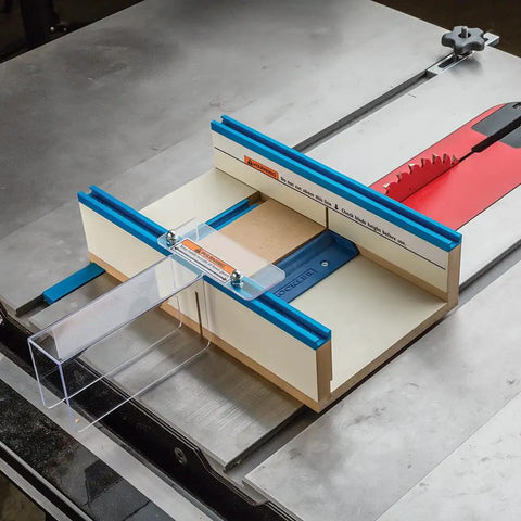 Crosscut Sled Kit For Table Saw With Blade Guard And Miter Track Stop Zero Clearance Support For Tiny Parts And Fine Cuts Pro Grade Accessory