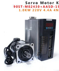 Beefed-Up Closed-Loop Servo Motor With Encoder Feedback, 0.75KW, 220V, 3000RPM, 2.4Nm Torque, Single-Phase Drive with driver