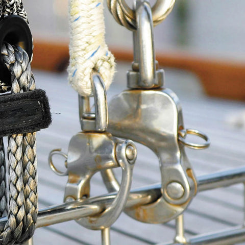 4 Pack Swivel Eye Snap Shackles Stainless 316 Marine Grade Quick Release For Sailing Rigging Spinnaker Halyard Clip Sailboat Gear
