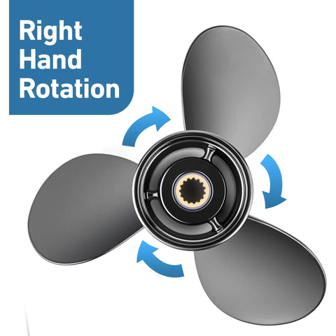 Beefy 14.25X21P Right Hand Aluminum Propeller With Hub Kit 15 Spline For Mercury Outboard And MerCruise Alpha Bravo Stern Drive