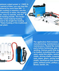 Straight Up Heavy Duty 1500W Portable Induction Heater Kit Includes Four Magnetic Coils and Rugged Carry Case, portable electromagnetic heater with coiled rods.