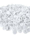 Straight Up Heavy Duty White Furniture Nail Glides 30 Mm Floor Protectors Bulk Case Of One Thousand pile of white chair leg pads.
