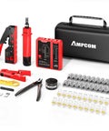 All In One Ethernet Crimping Tool Kit 10 In 1 Pass Through RJ45 RJ11 Network Tool With Tester Pro Grade Punch Down Tool