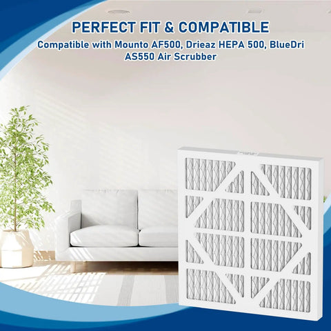 Five Pack MERV 10 Filter Replacements For Home HVAC Systems, Easy Install, High Quality Air Filtration against room scene