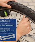 Using tire lever from 12 Piece Bicycle Spoke Tool Set With Tension Meter And Aluminum Alloy Wrenches For Quick Wheel Adjustments