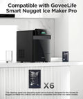 Nugget Ice Maker Descaler For H8120 6 Pack Descaling Solution Keeps Nugget Ice Machines Clean And Scale Free Safe Tubing Prevents Corrosion Easy To Mix And Use Ideal For Home Bar And Kitchen, 6 packets for GoveeLife Smart Nugget Ice Maker Pro