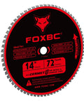 14 Inch Metal Cutting Saw Blade 72 Teeth For Chop Saws Cermet Carbide Up To 5X Longer Life 0.095 Inch Kerf 1 Inch Arbor 1800 Max RPM