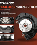 Front Steering Knuckle And Wheel Bearing Hub Assembly Left Driver Side For 2007 2009 Toyota Camry 2.4L L4 Ready To Roll